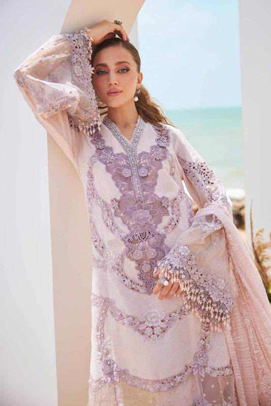 3 Piece Unstitched Embroidered Jacquard Lawn Suit | EID LAWN-25-02 EL-25-02-Default In Stock